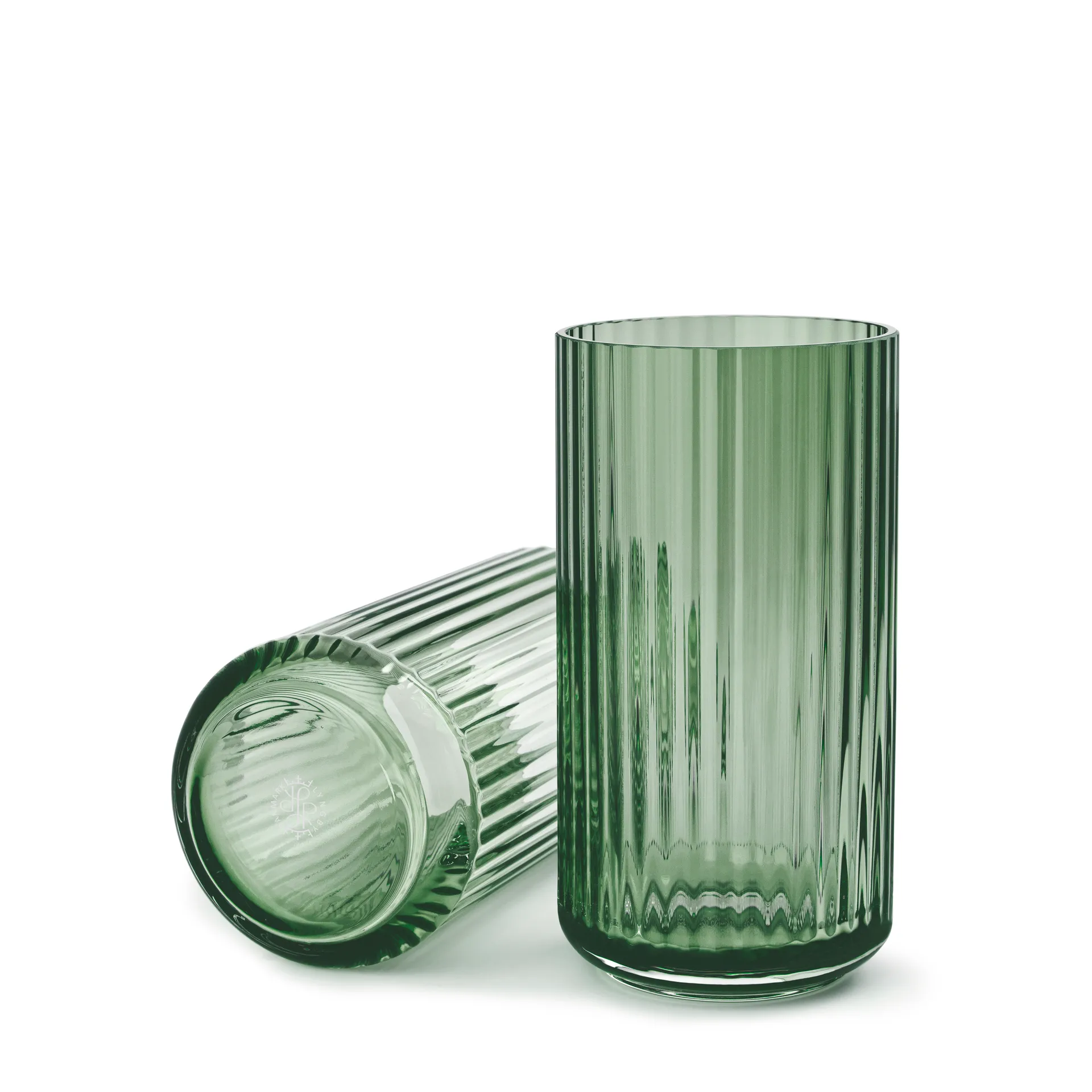 Lyngby vase glas grøn, 20 cm Lyngby Porcelæn