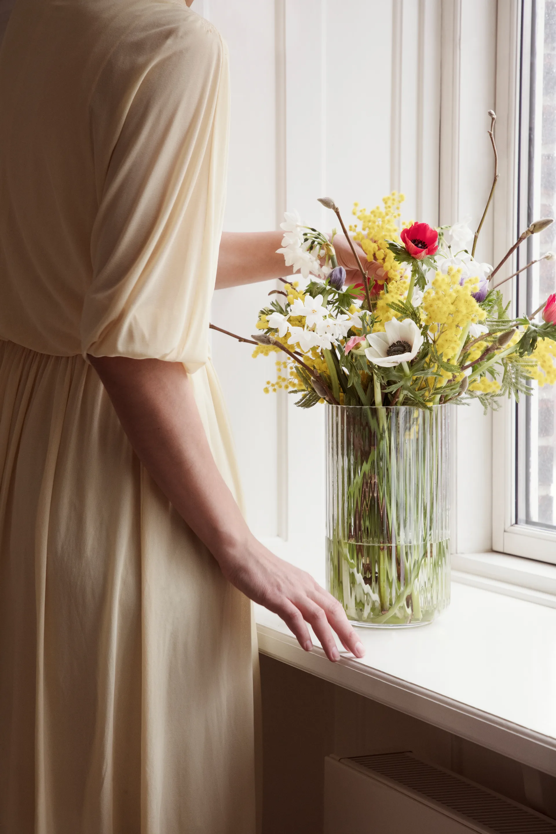 Lyngby vase glas klar, 25 cm Lyngby Porcelæn