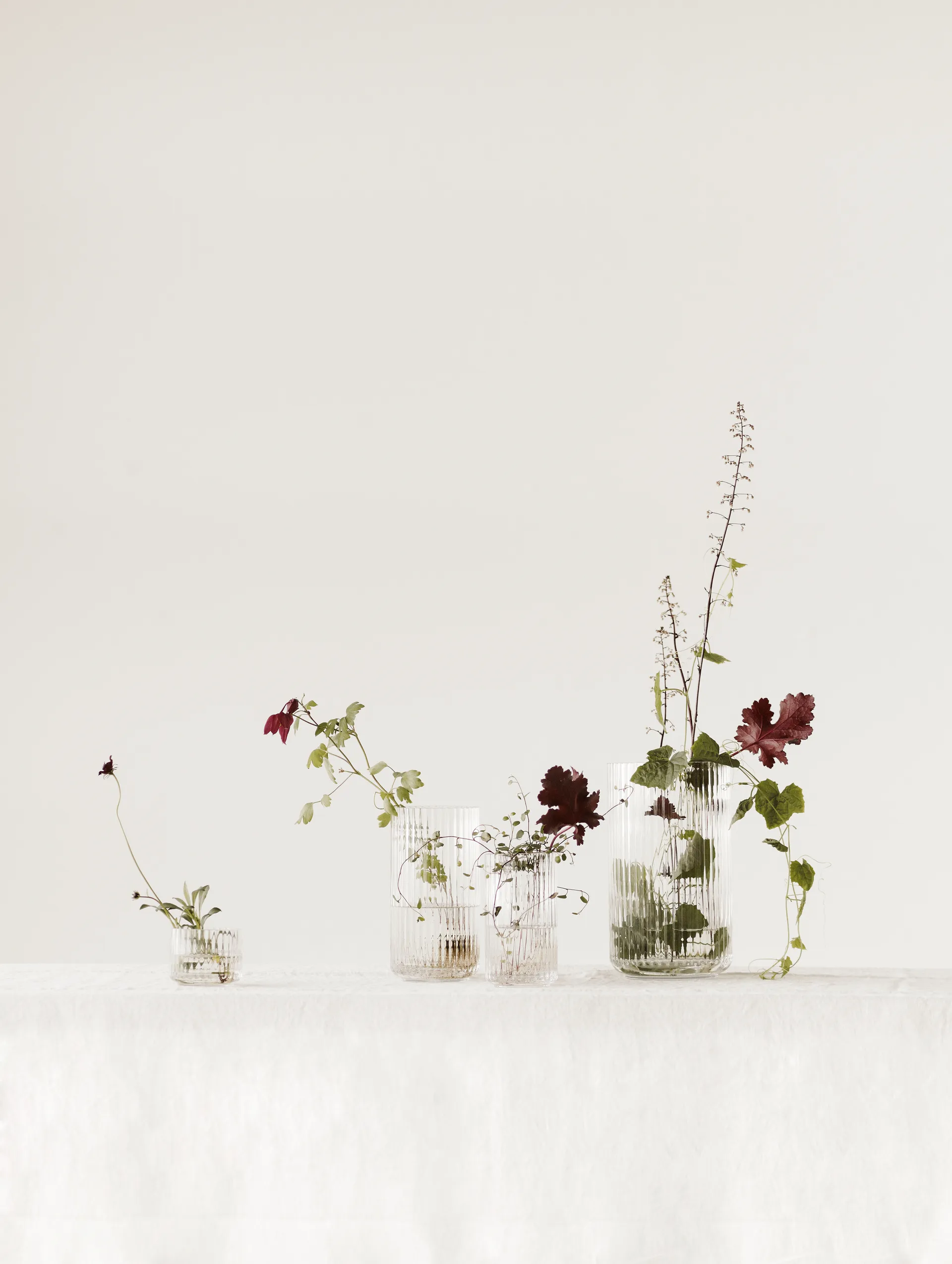 Lyngby vase glas klar, 25 cm Lyngby Porcelæn