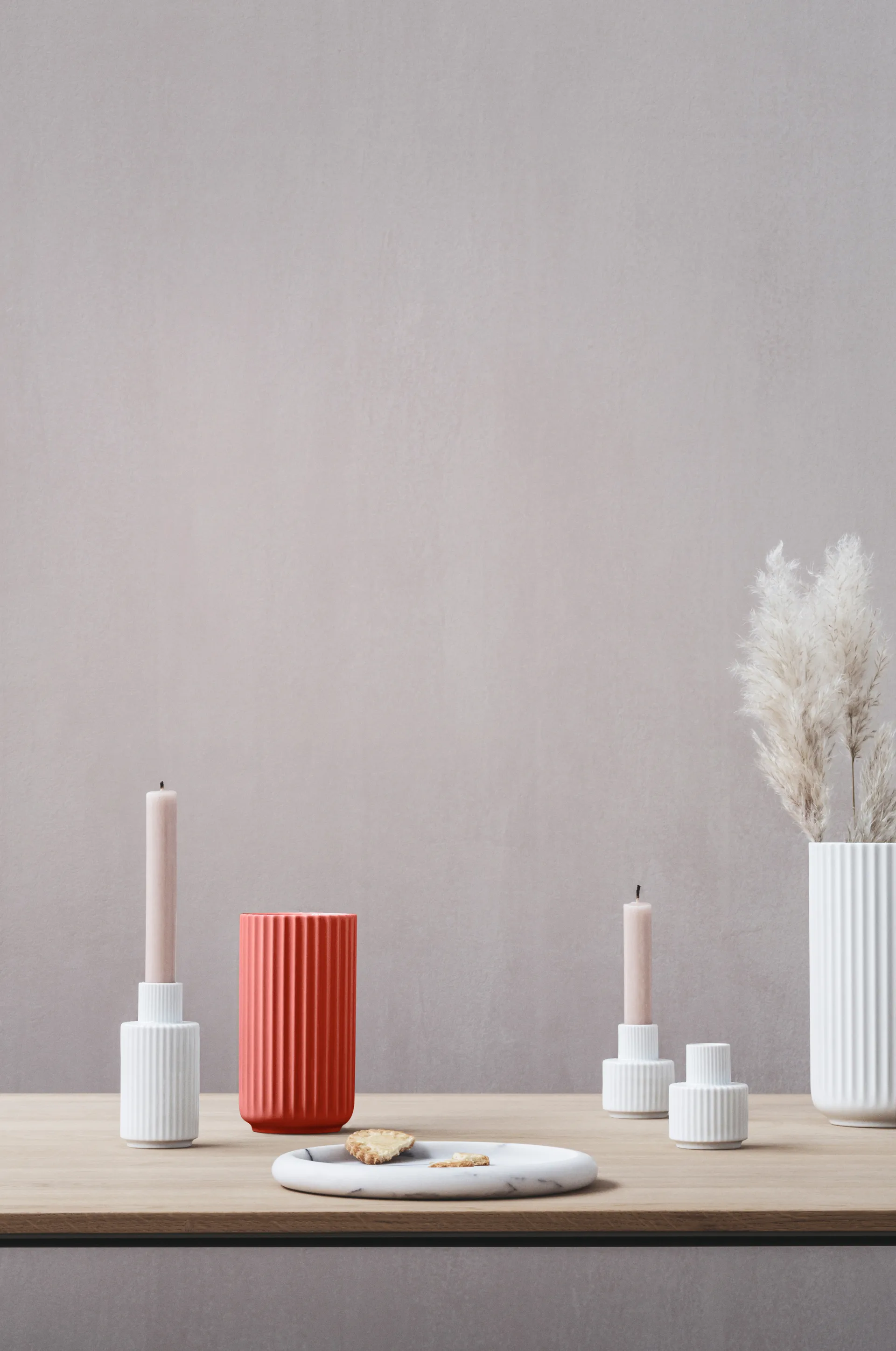 Lyngby vase, Rød, 15,5 cm Lyngby Porcelæn