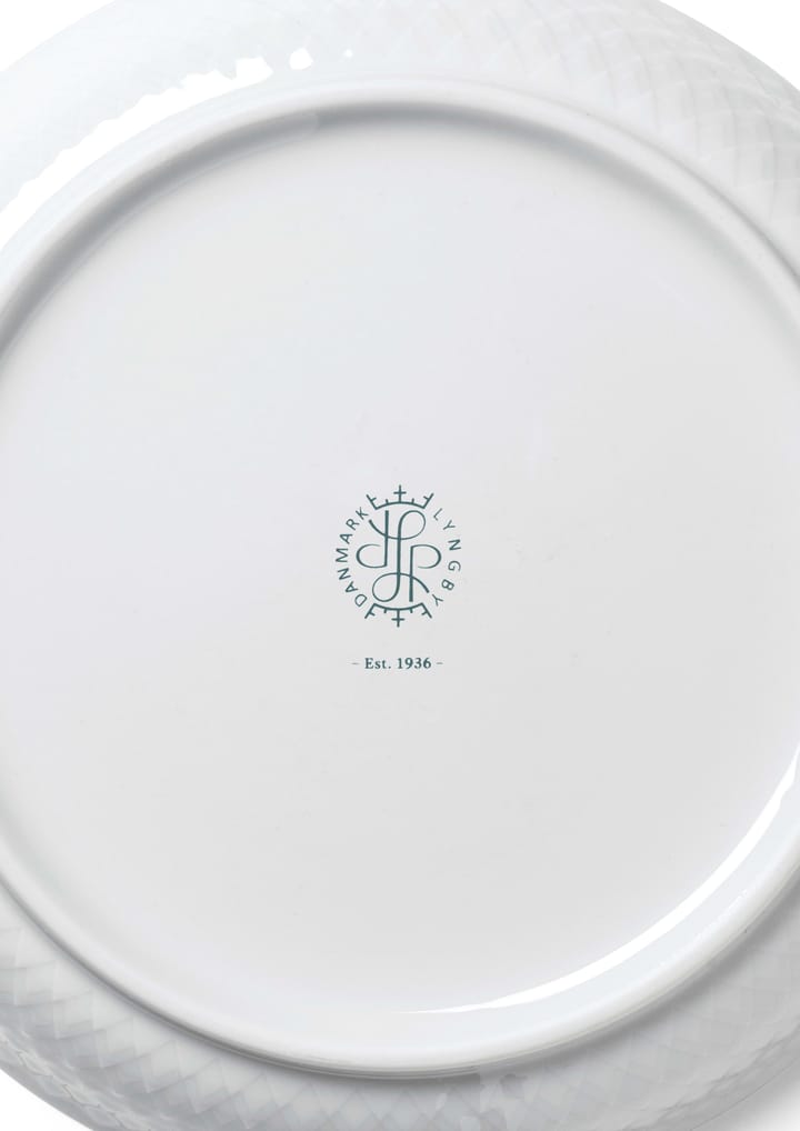 Rhombe desserttallerken Ø16 cm, Hvid Lyngby Porcelæn