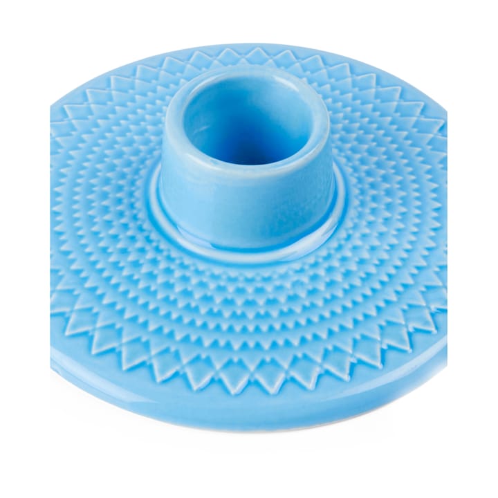 Rhombe lysestage 3 cm, Blå Lyngby Porcelæn