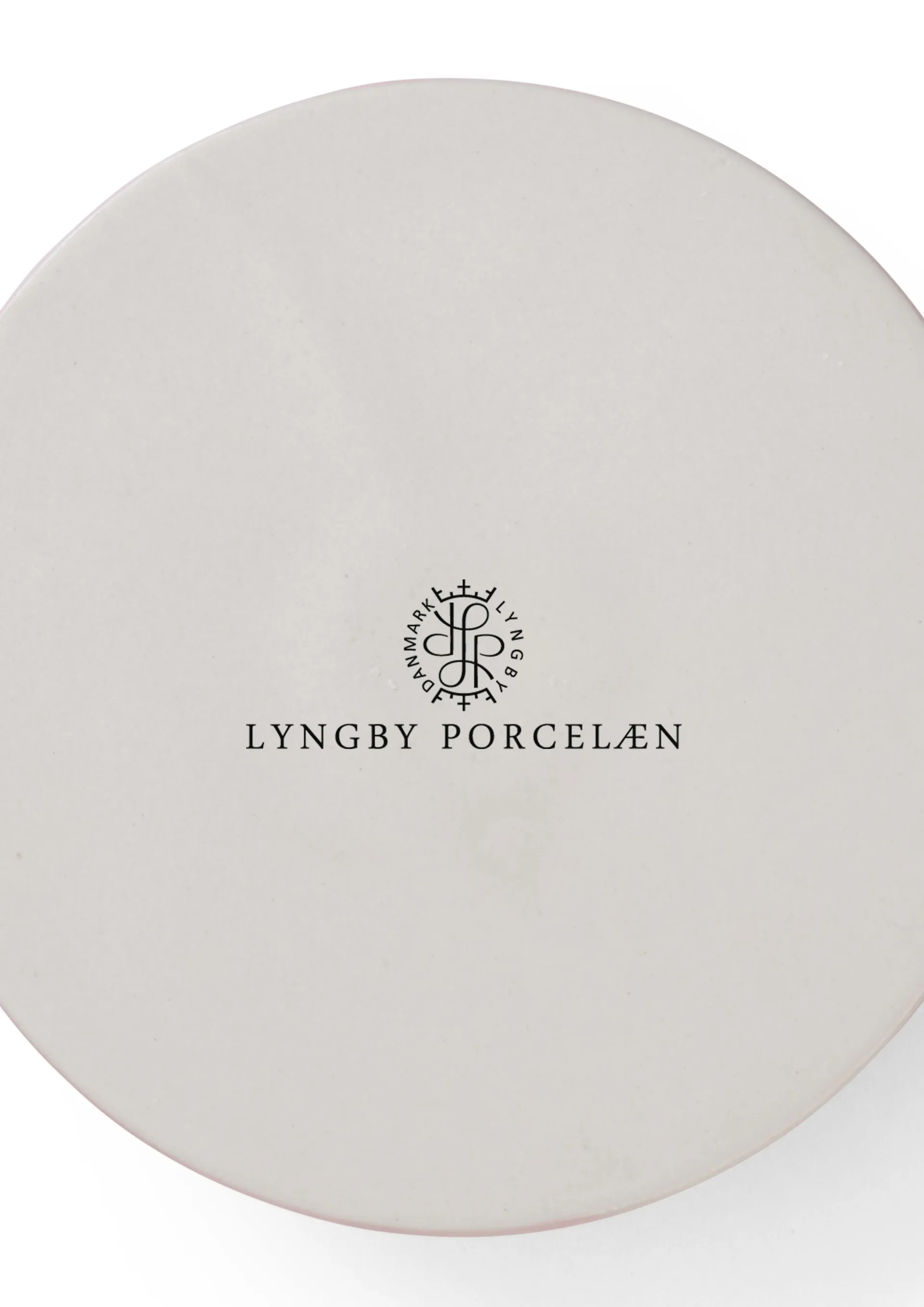 Rhombe lysestage 3 cm, Lyserød Lyngby Porcelæn