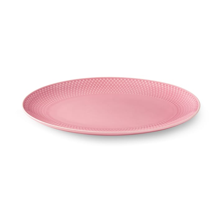 Rhombe serveringsfad ovalt 21,5x28,5 cm, Rosa Lyngby Porcelæn