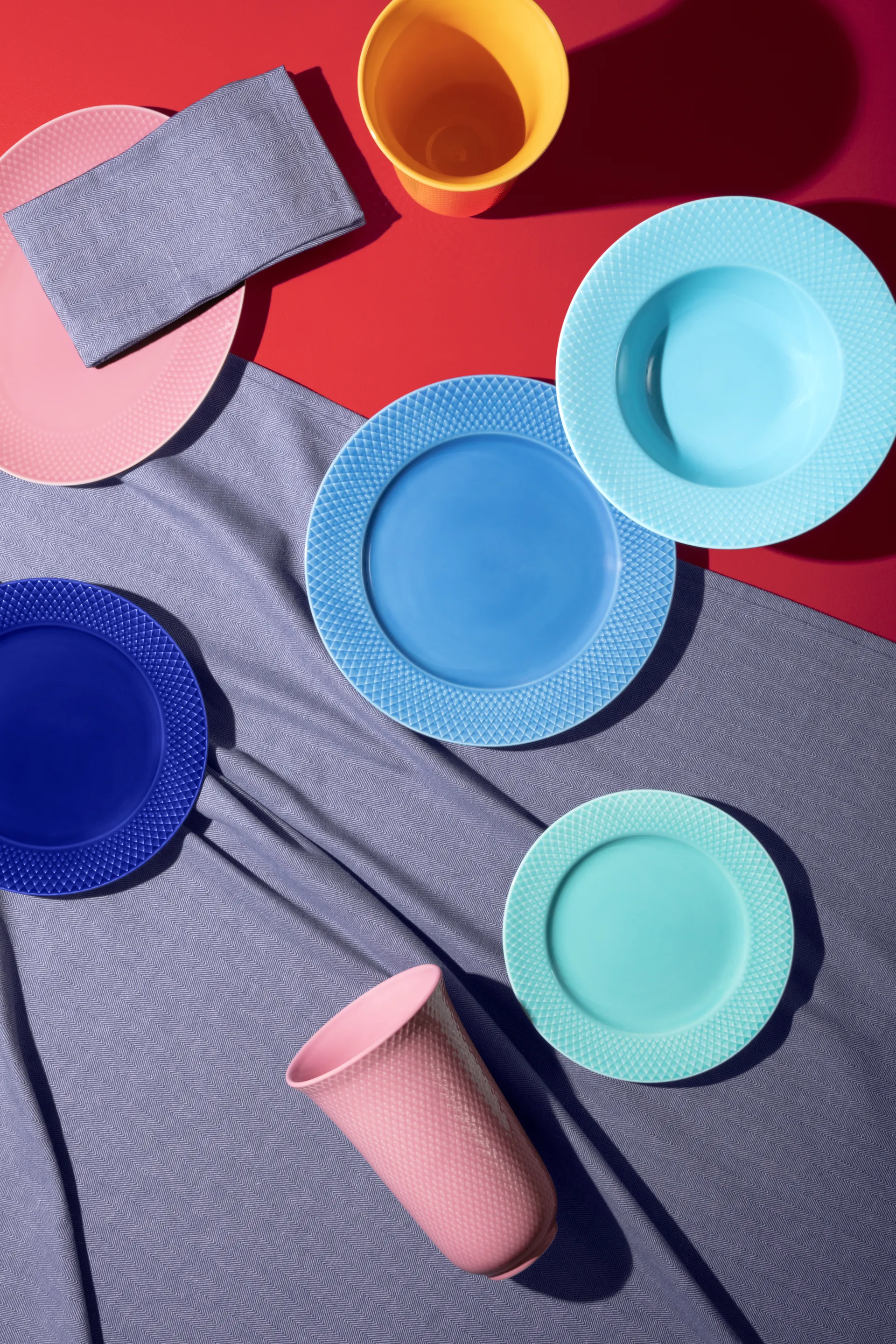 Rhombe serveringsfad ovalt 21,5x28,5 cm, Rosa Lyngby Porcelæn