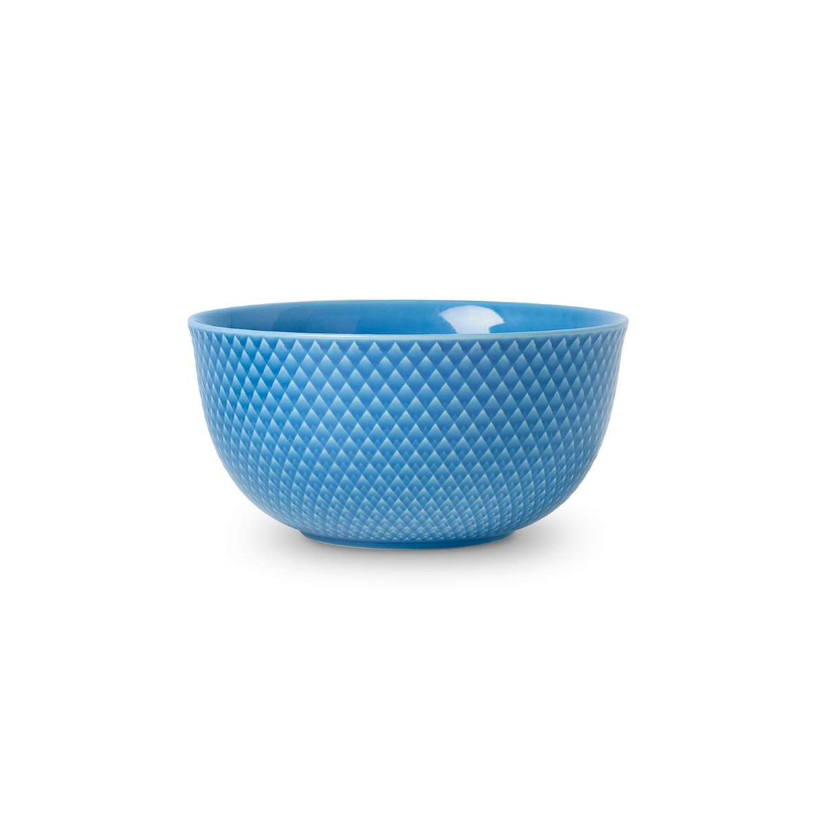 Lyngby Porcelæn Rhombe serveringsskål Ø 17,5 cm Blå