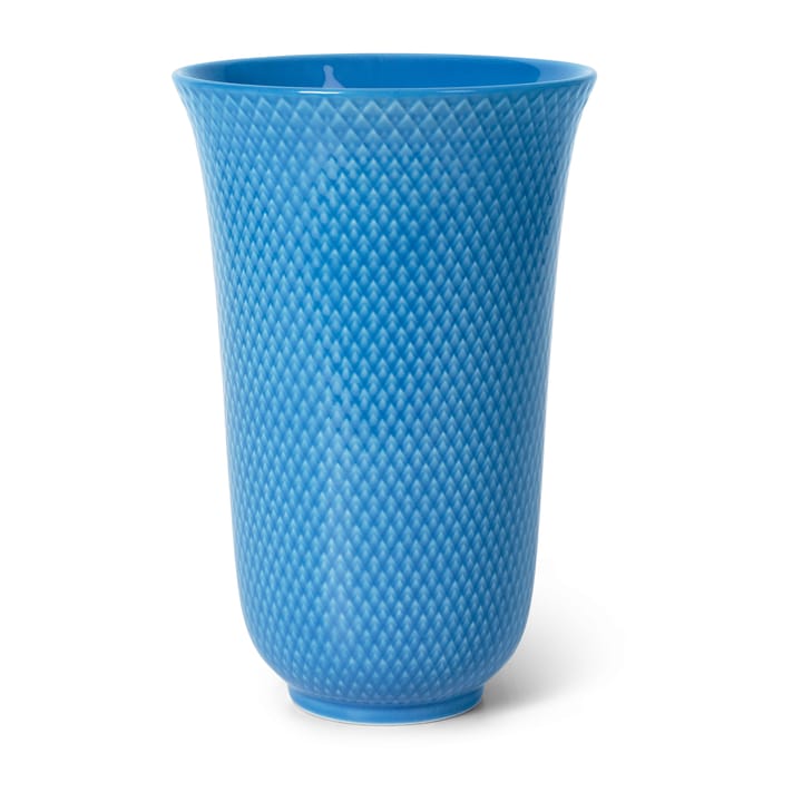 Rhombe vase 20 cm, Blå Lyngby Porcelæn