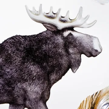 Elg glasskulptur - 12x16,5 cm - Målerås Glasbruk