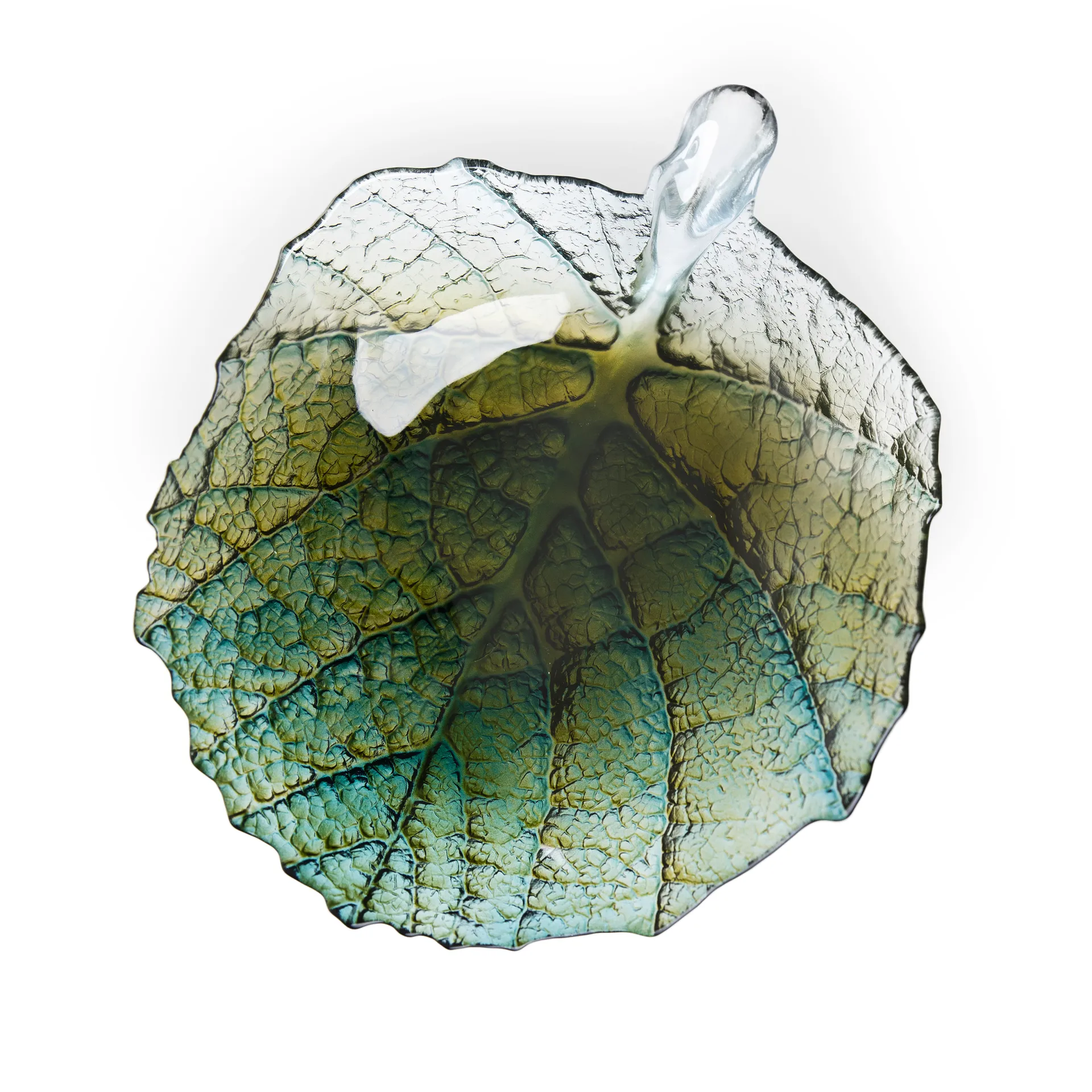 Folia skål stor, Forest green Målerås Glasbruk