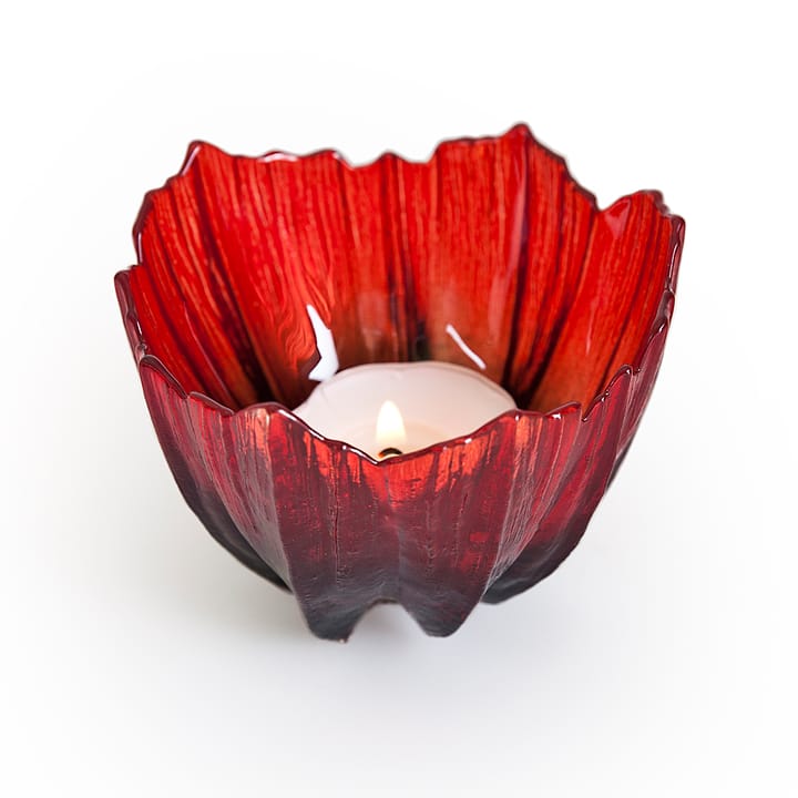 Poppy lysestage, Rød-sort Målerås Glasbruk