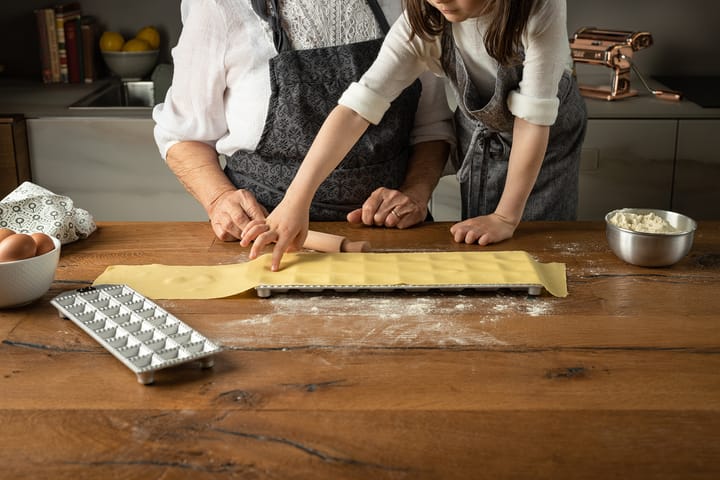 Marcato ravioliplade inkl. kagerulle firkantet ravioli, 24 stk. Marcato