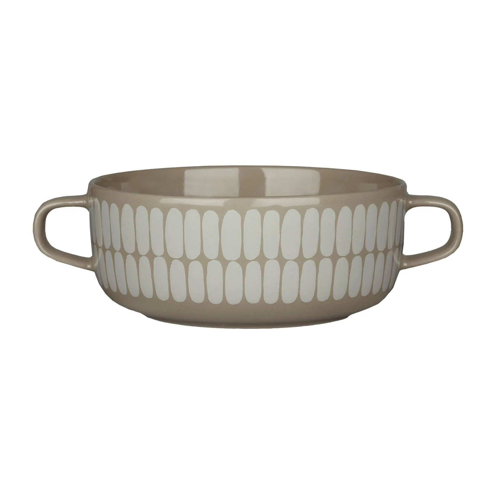 Alku skål med greb 50 cl, Terra/White Marimekko