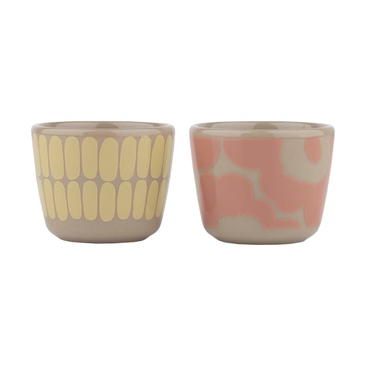 Alku & Unikko æggebæger 2 dele, Terra-powder-yellow Marimekko