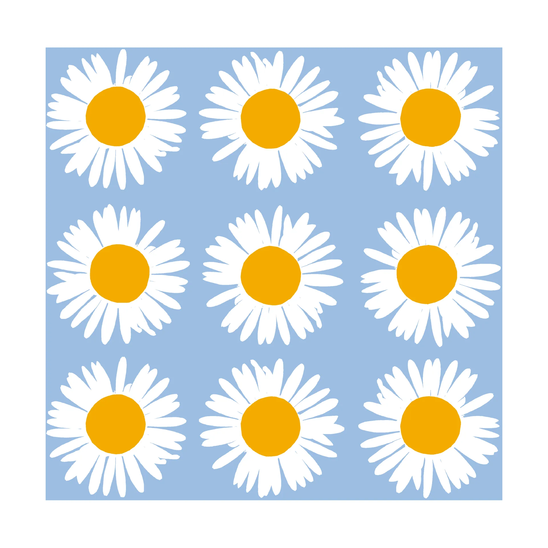 Auringonkukka serviet 33x33 cm 20-pak, Blue Marimekko