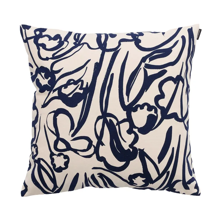 Ensikukat pudebetræk - Off white-mørkeblå, 50x50 cm - Marimekko