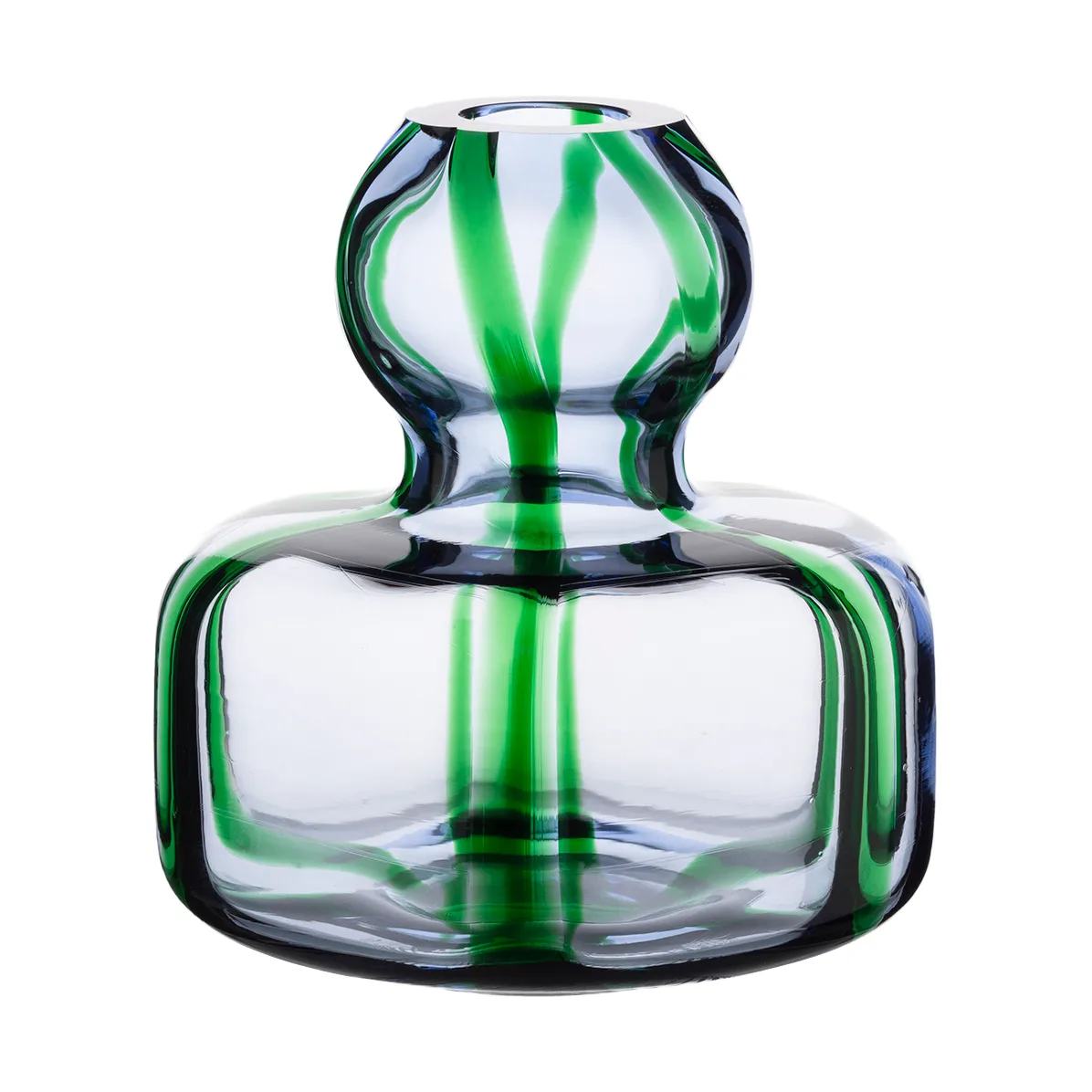 Marimekko Flower vase &Oslash;10 cm Light blue-green-filigree