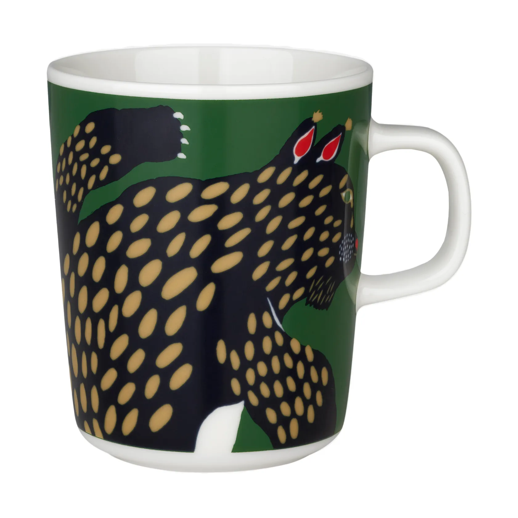 Ilves krus 2,5 dl, White-green-dark blue Marimekko