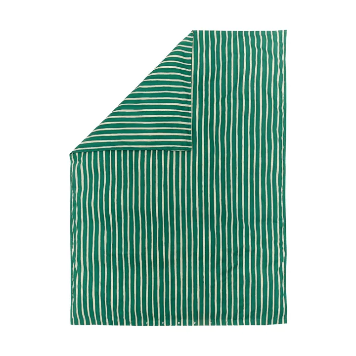 Iso Piccolo dynebetræk - Off white-emerald - Marimekko
