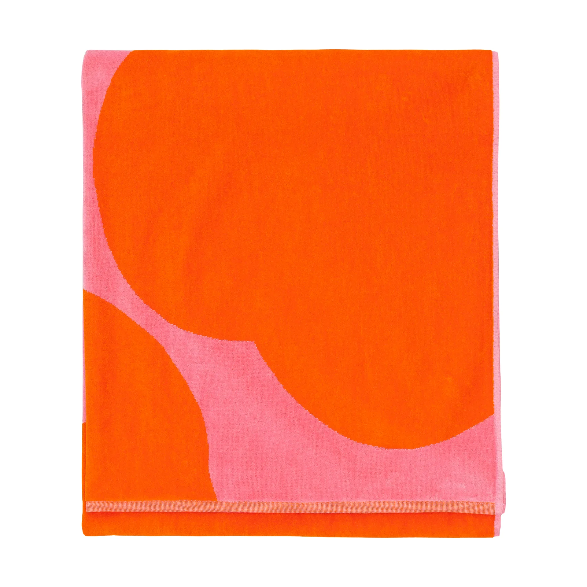Iso Unikko badehåndklæde, Pink-orange red, 100x180 cm Marimekko