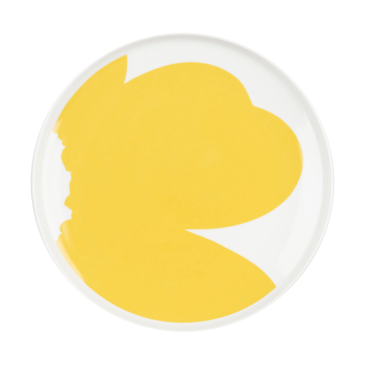 Marimekko Iso Unikko tallerken Ø25 cm White-spring yellow