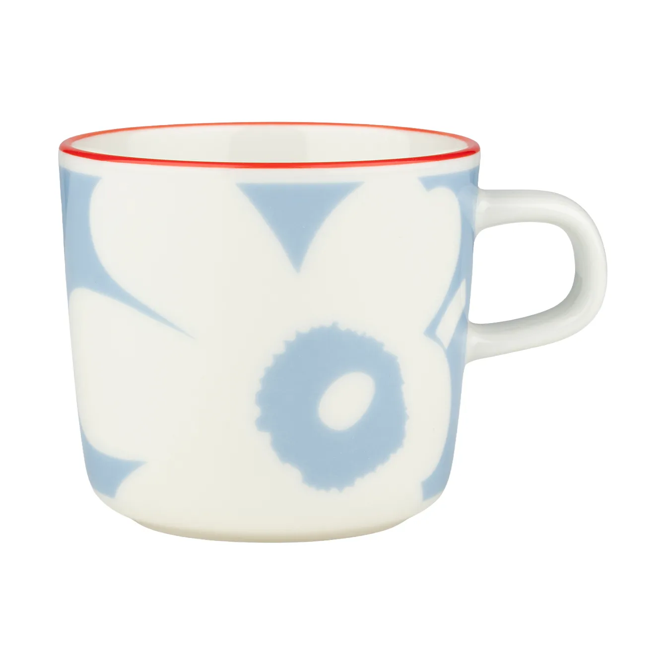 Juhla Unikko kaffekop 20 cl, White-light blue-orange red Marimekko
