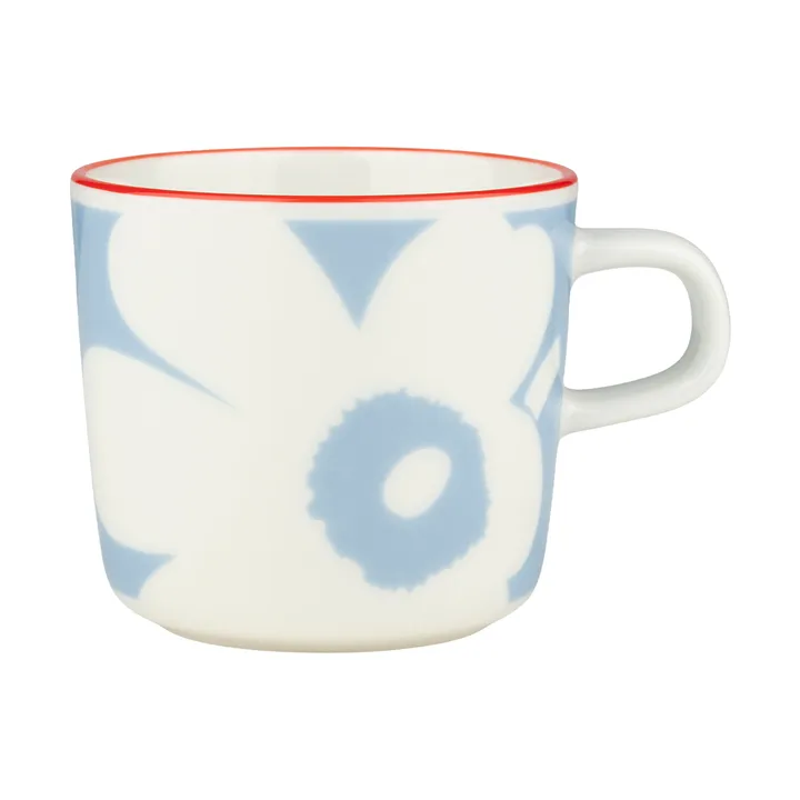 Juhla Unikko kaffekop 20 cl - White-light blue-orange red - Marimekko