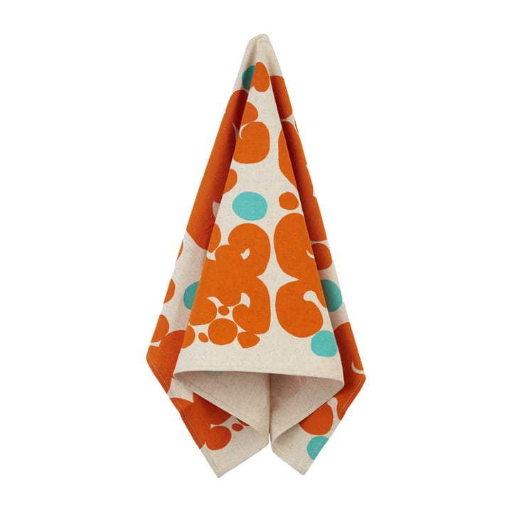 Keidas viskestykke 43x70 cm, Beige/Orange/Turkis Marimekko
