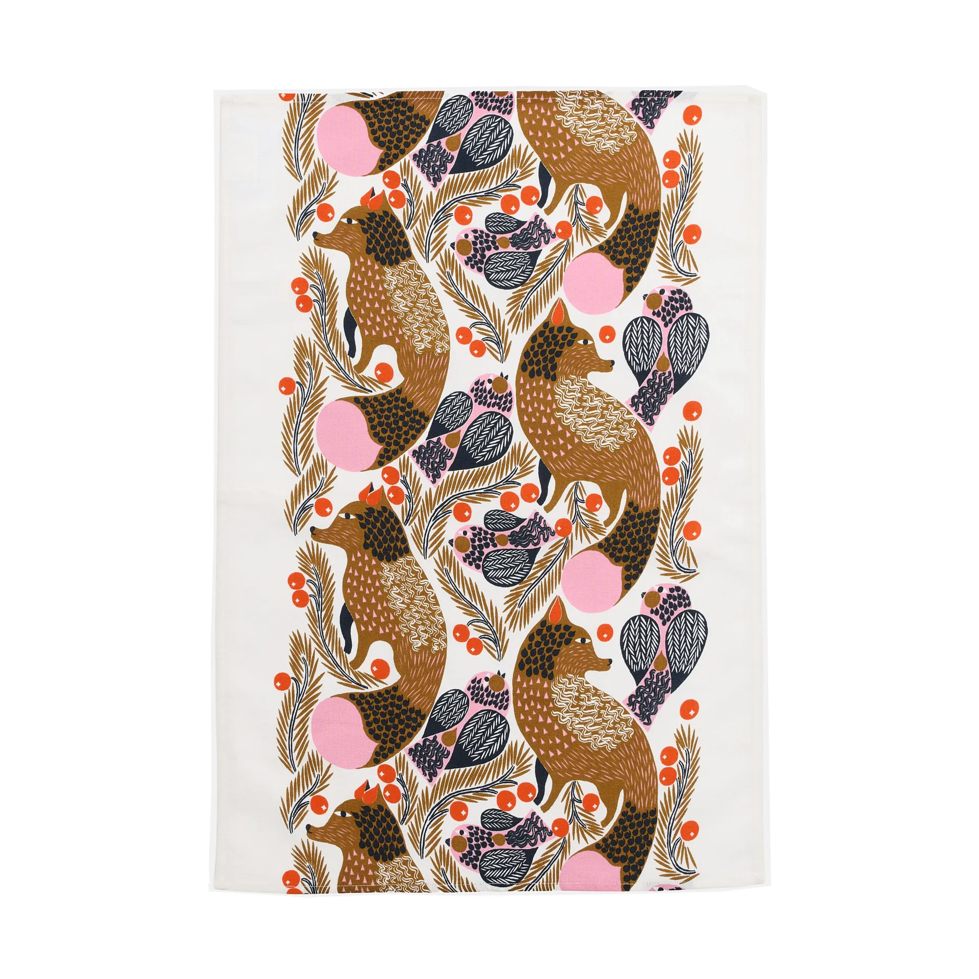 Ketunmarja viskestykke 47x70 cm, White-multicolour Marimekko