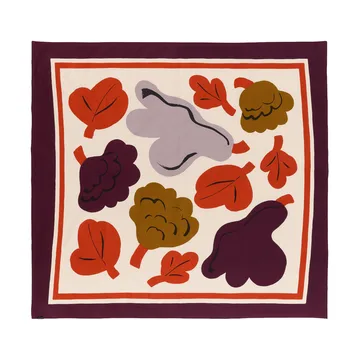 Kukasta Kukkaan dug - Hay-plum-bronze-terracotta, 140x140 cm - Marimekko