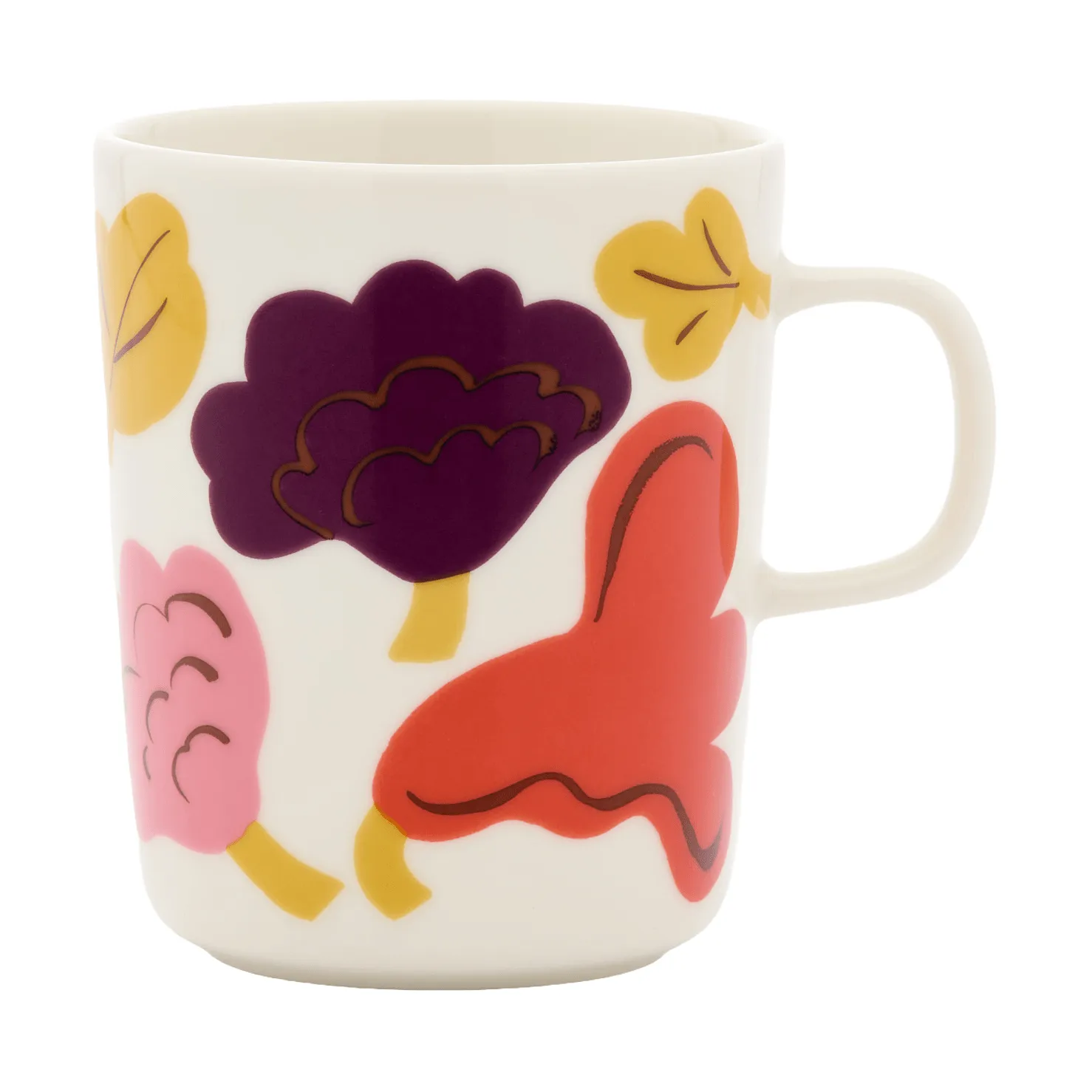 Kukasta Kukkaan krus, White-pink-terrac-plum, 25 cl Marimekko
