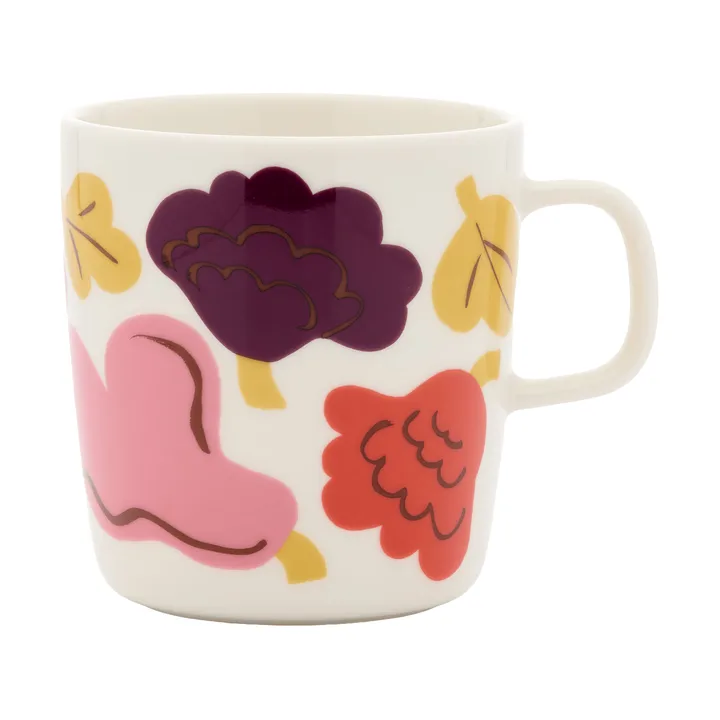 Kukasta Kukkaan krus - White-pink-terrac-plum, 40 cl - Marimekko