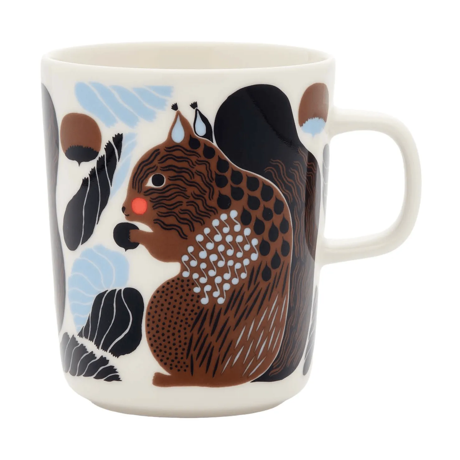 Kurre kop 25 cl, White-brown-black-light blue Marimekko