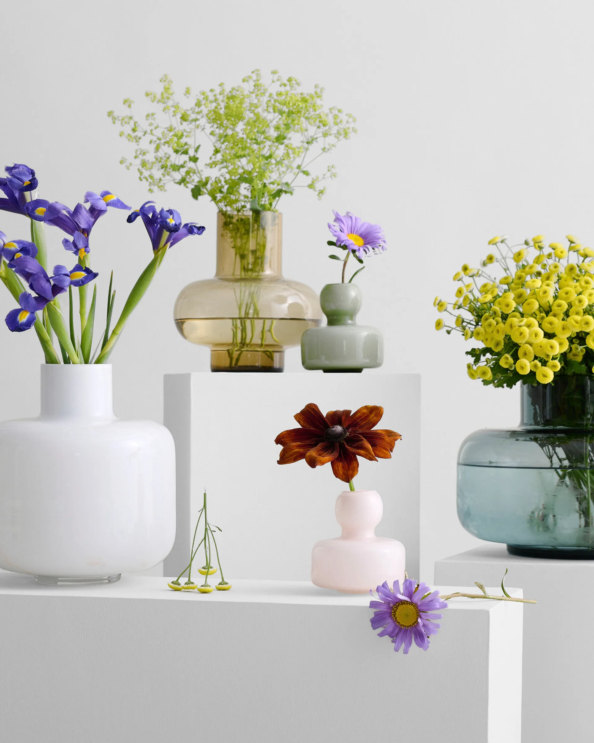Ming vase, hvid Marimekko