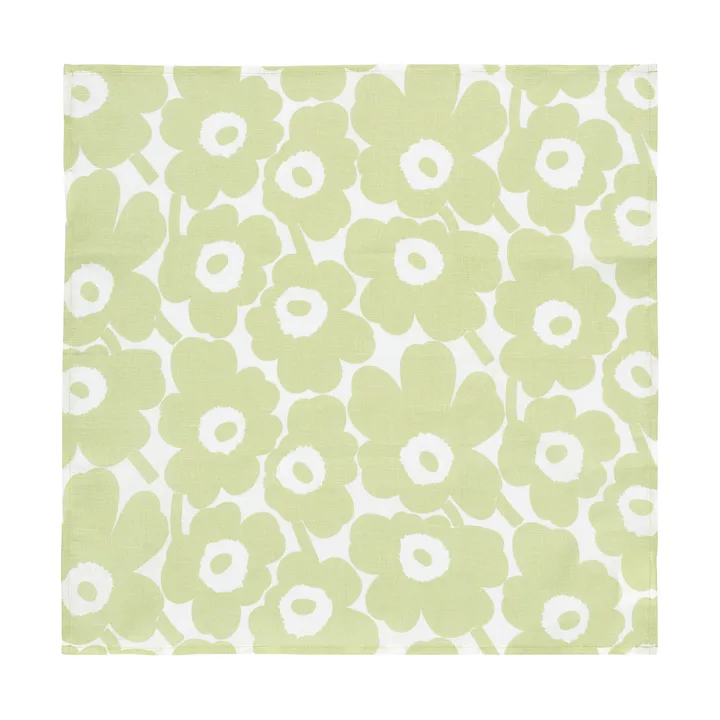 Mini unikko stofserviet 43x43 cm - Pear-white - Marimekko