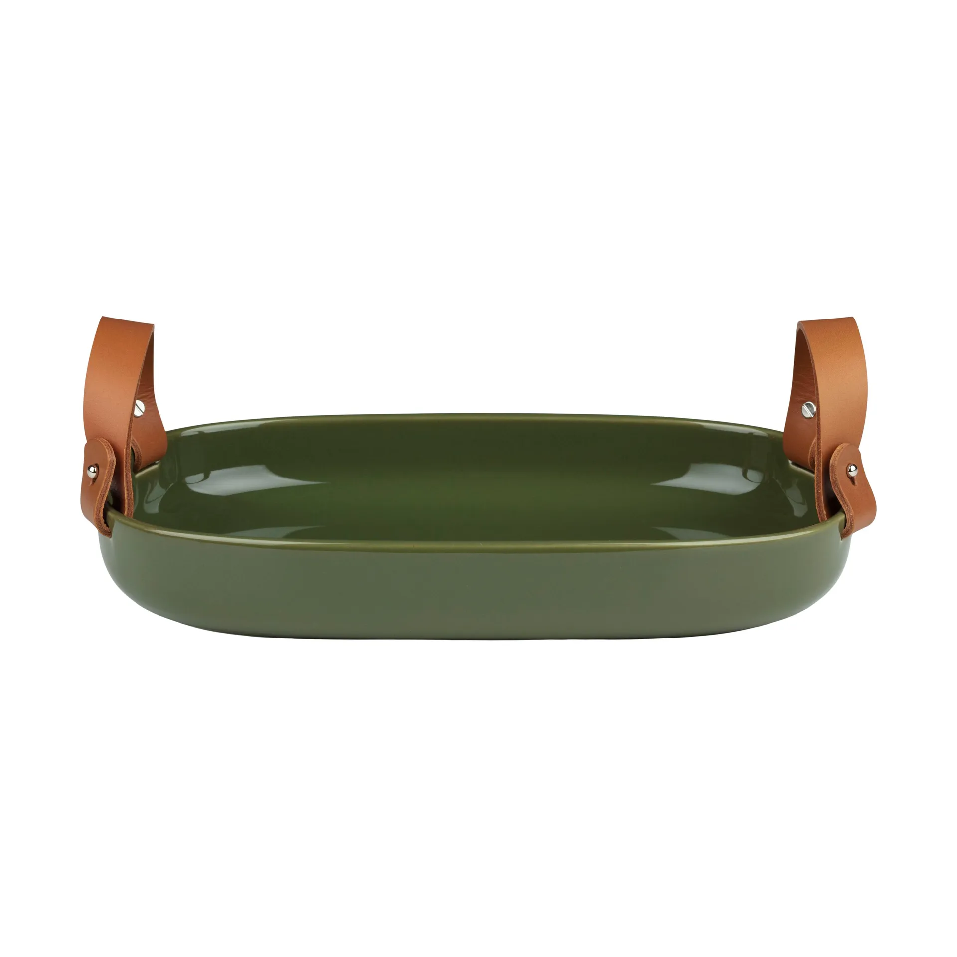 Oiva iso serveringsfad 23x32 cm, Harvest green Marimekko