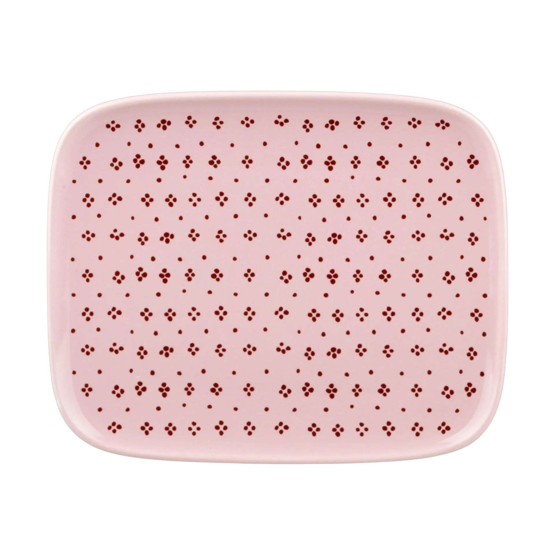 Oiva Muija tallerken 12x15 cm, Pink Marimekko