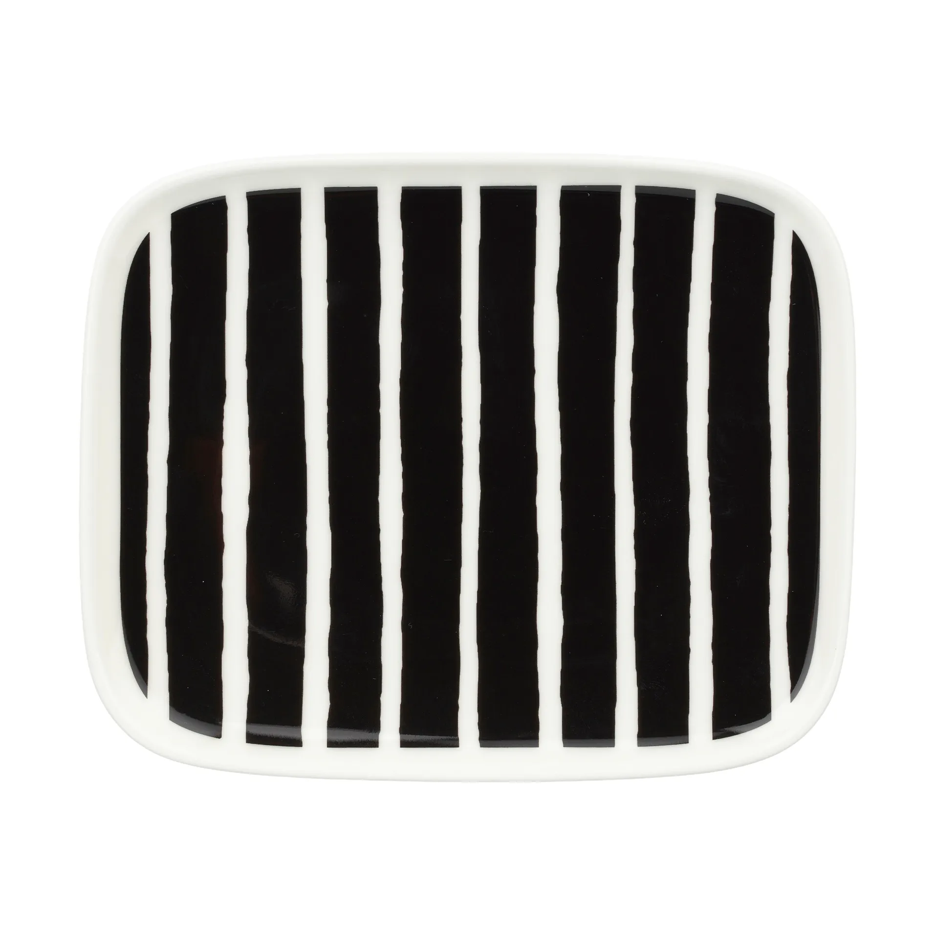 Oiva Piccolo tallerken 12x15 cm, Black-white Marimekko