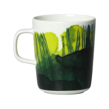 Oiva Sääpäiväkirja krus 25 cl - Hvid/Grøn - Marimekko
