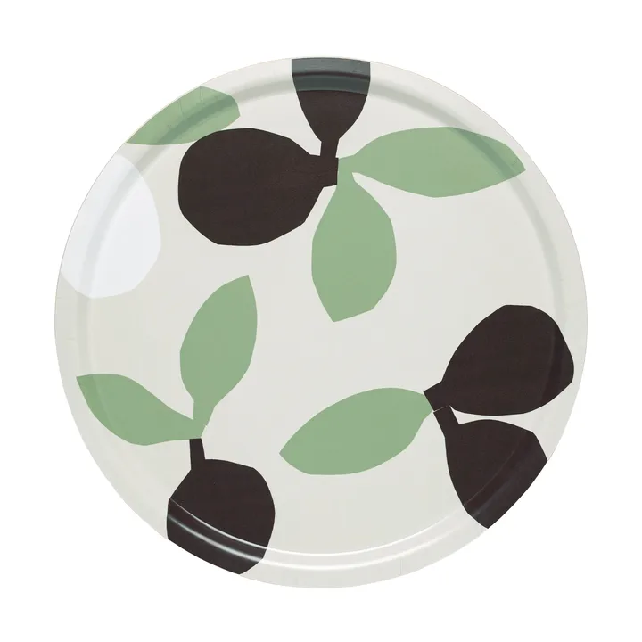 Omppo bakke - Linen, sage, black brown, white, 46 cm - Marimekko