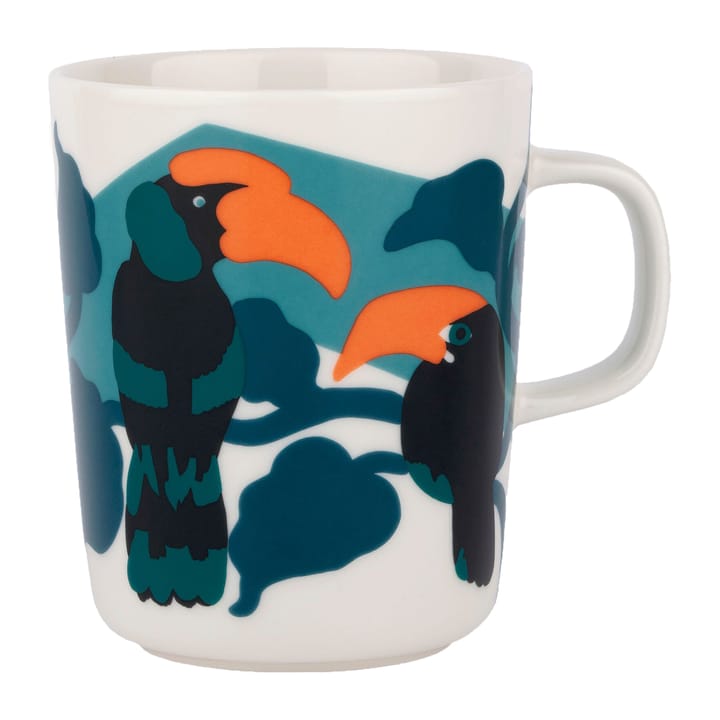 Pepe krus 25 cl, Hvid/Turkis/Orange Marimekko
