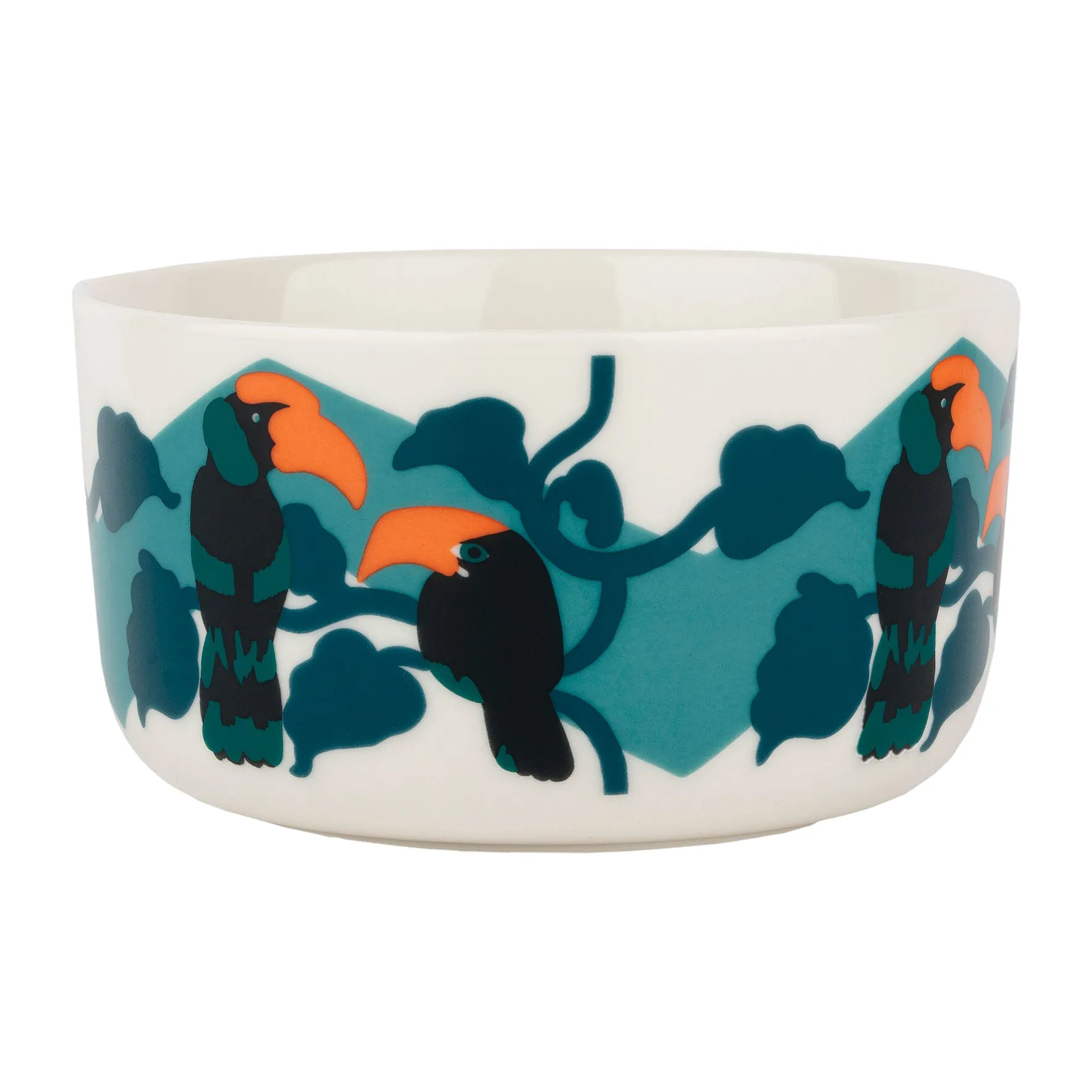 Pepe skål 5 dl, Hvid/Turkis/Orange Marimekko