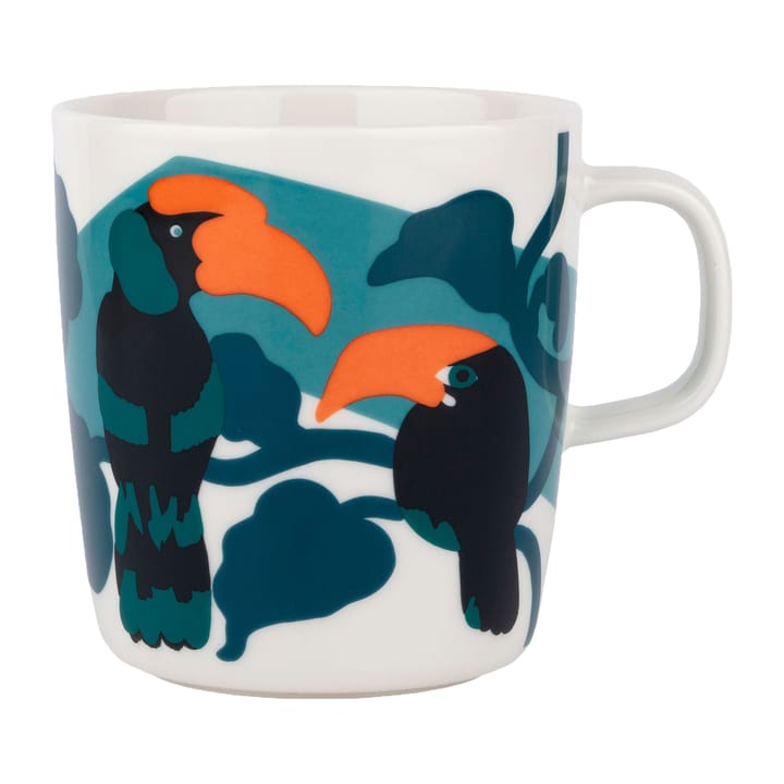Pepe tekrus 4 dl, Hvid/Turkis/Orange Marimekko