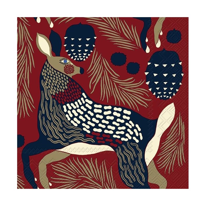 Peura servietter 33x33 cm 20-pak, Brown Marimekko