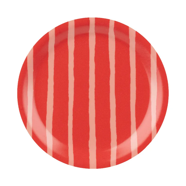 Piccolo glasunderlag, Salmon red-orange red, Ø11 cm Marimekko