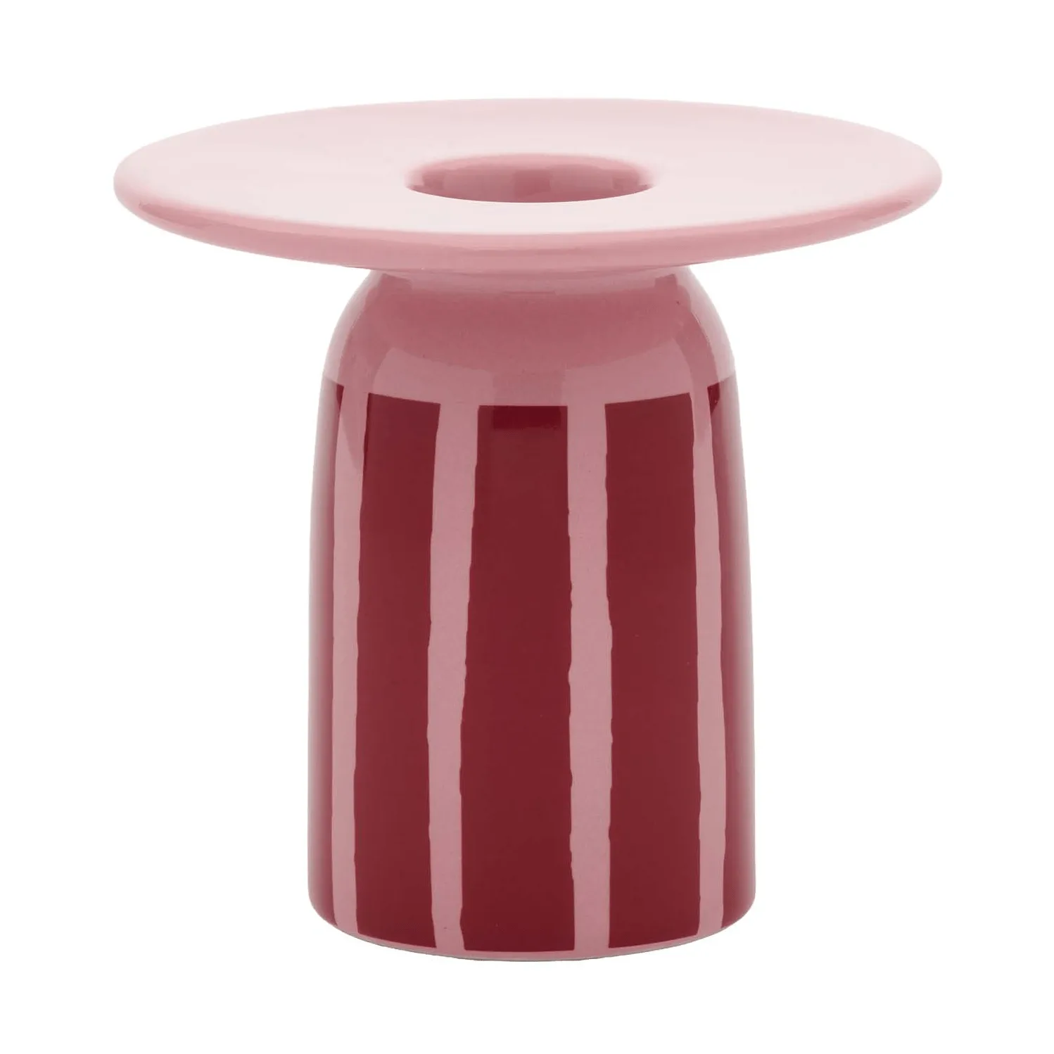 Marimekko Piccolo lysestage Coral-dark red, 8 cm