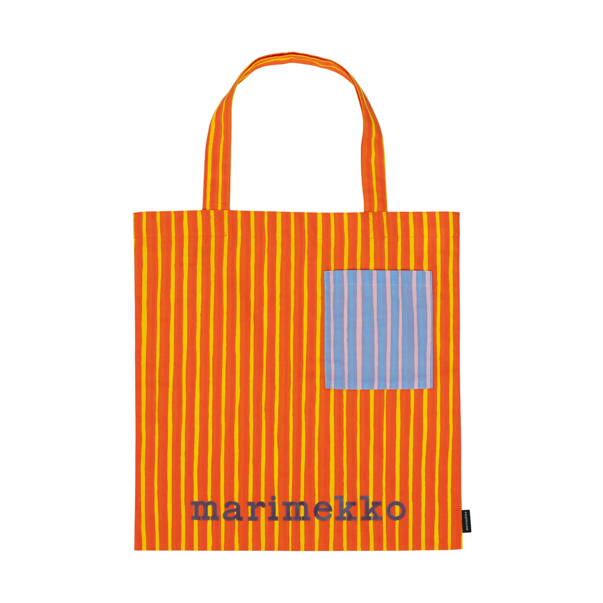 Piccolo stofpose, Orange, med lomme, 43x44 Marimekko