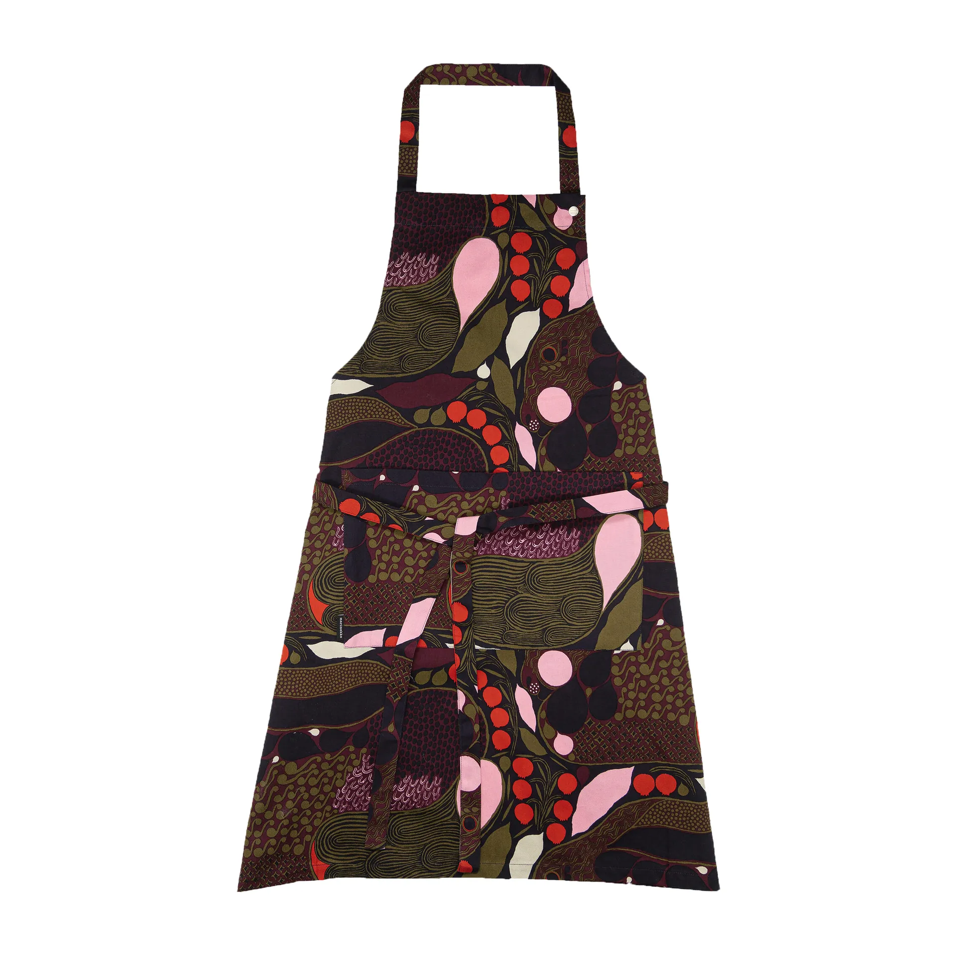 Pieni Rusakko forklæde, Lyserød/Brun Marimekko