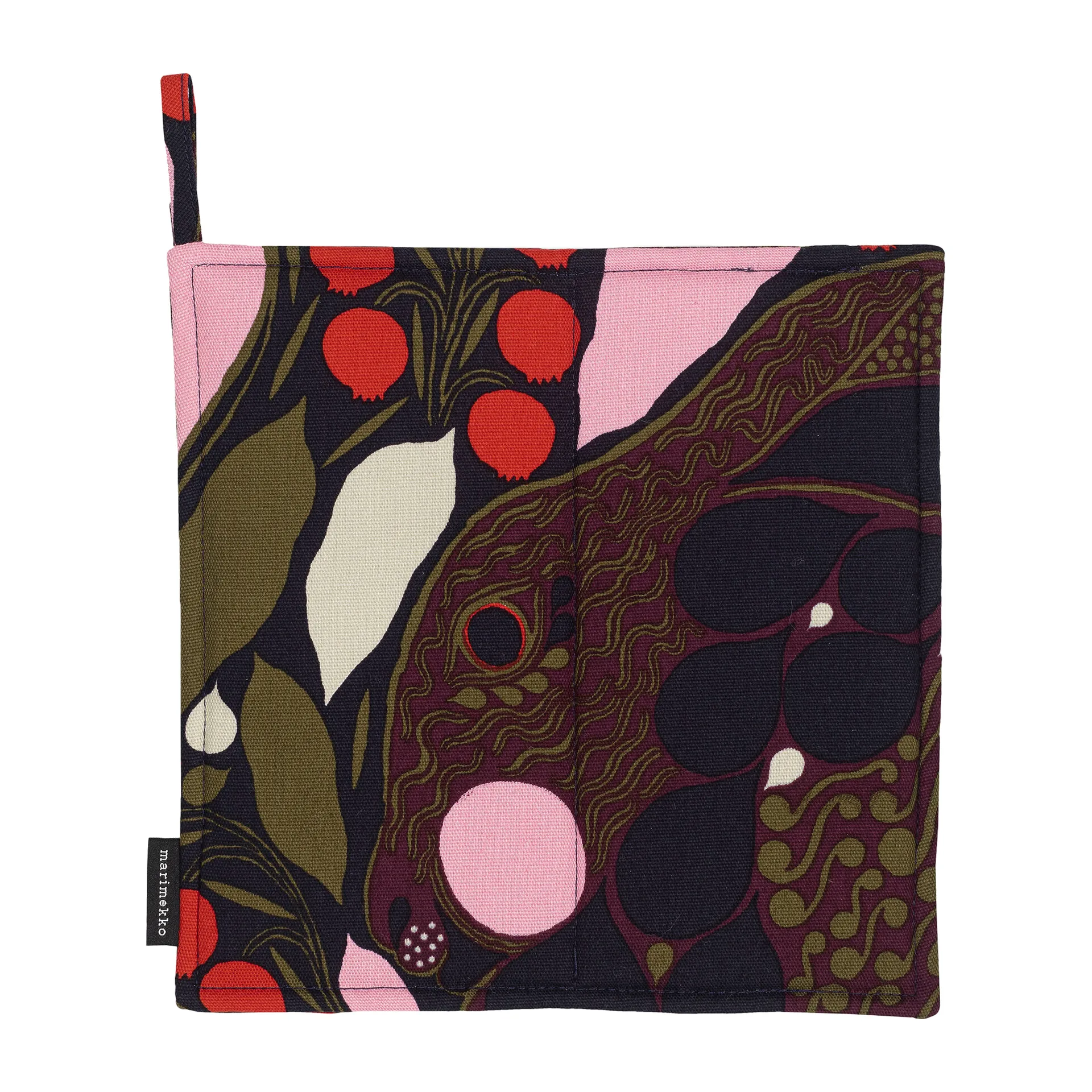 Pieni Rusakko grydelap, Lyserød/Brun Marimekko