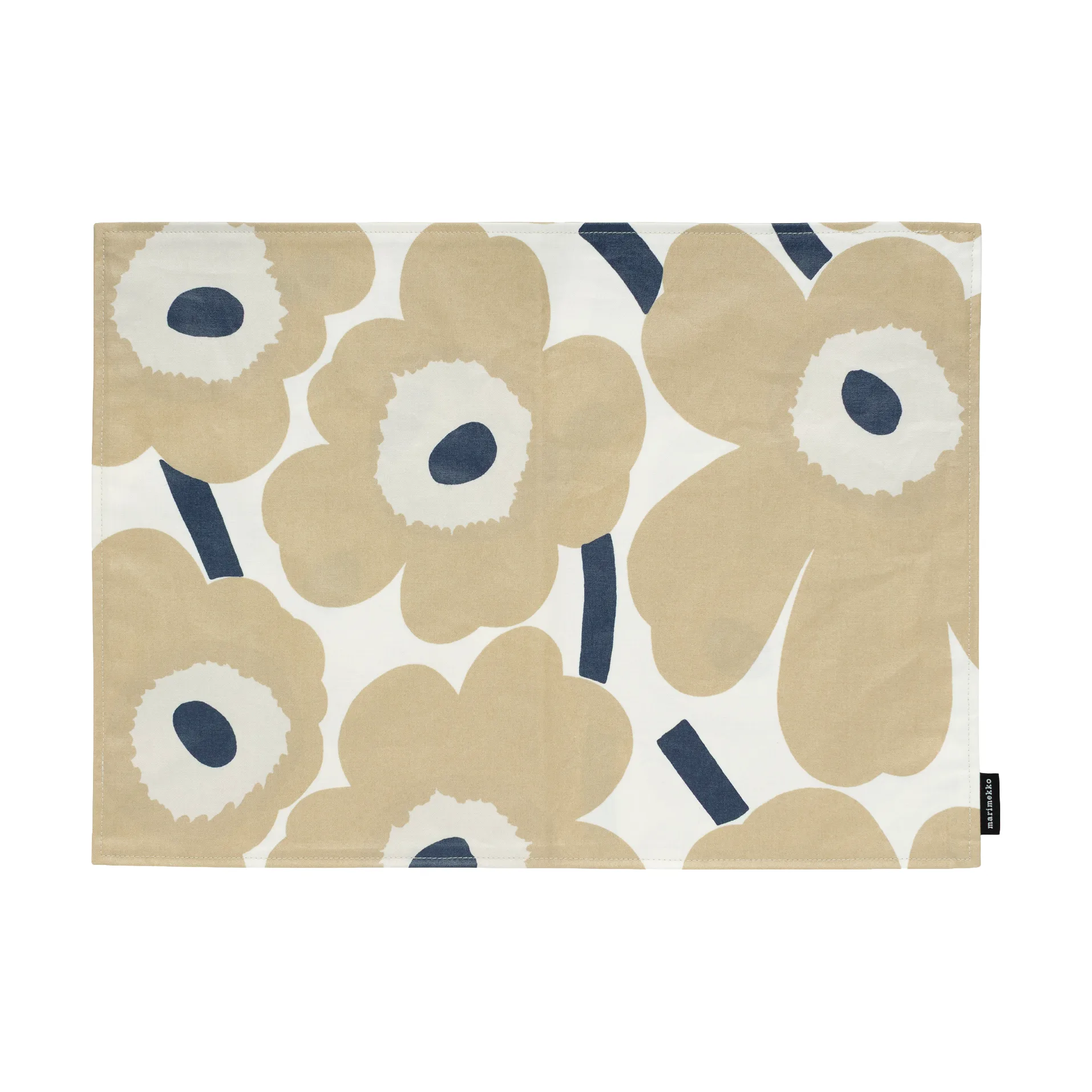 Pieni Unikko dækkeserviet akryl, Off white-beige-dark blue Marimekko