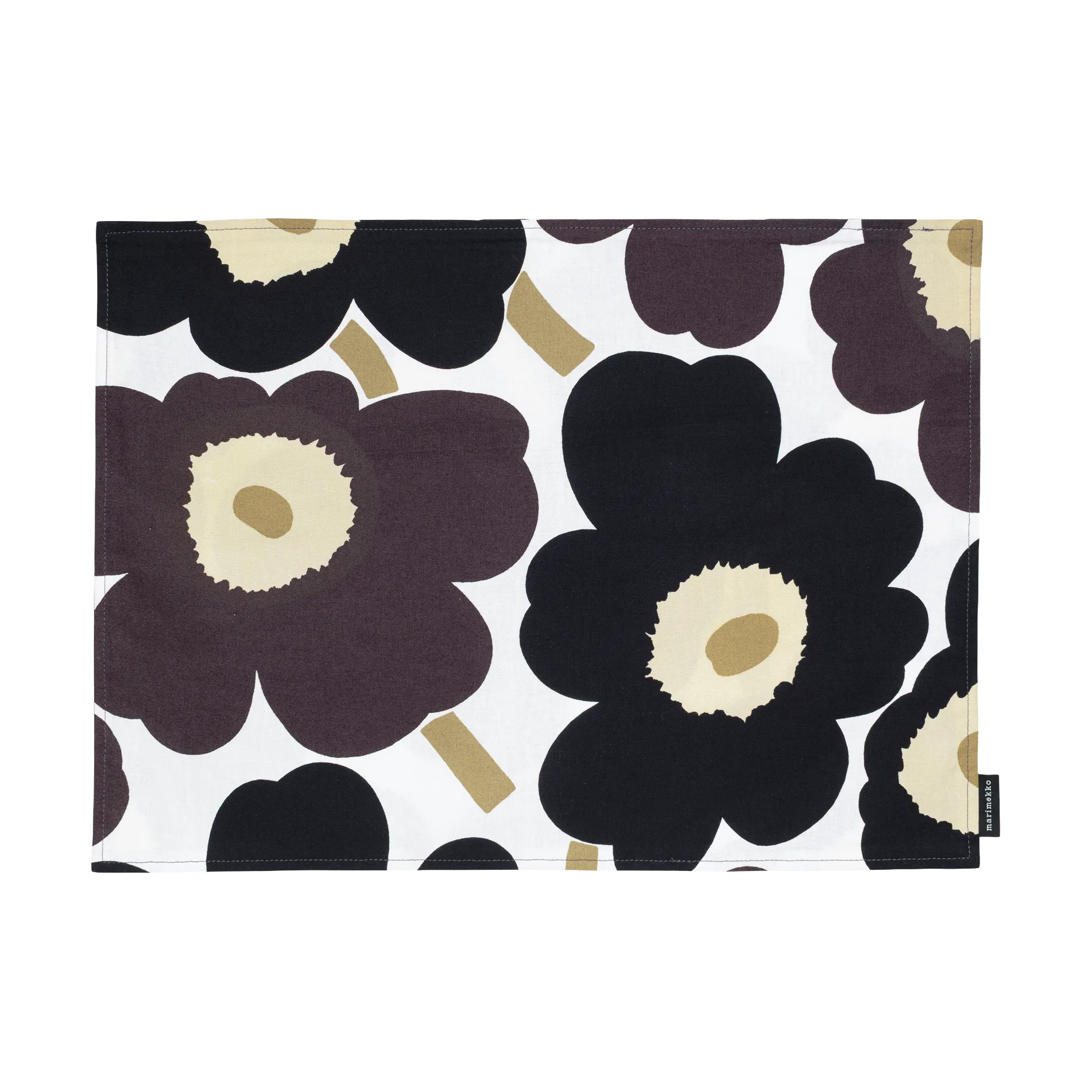 Pieni Unikko dækkeserviet akryl, White-dark grey-beige Marimekko